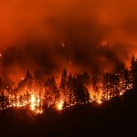 New wildfire spreading in central California mountains
