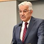 Khawaja Asif condemns firing incident on PTI's container, says must not resort to violence