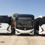Test drive of Pakistan's first electric bus service in Karachi