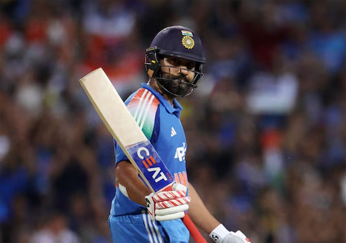 Rohit Sharma rises